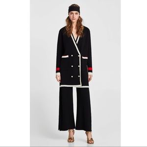 Zara Double Breasted Pearl Knit/Cardigan/Jacket